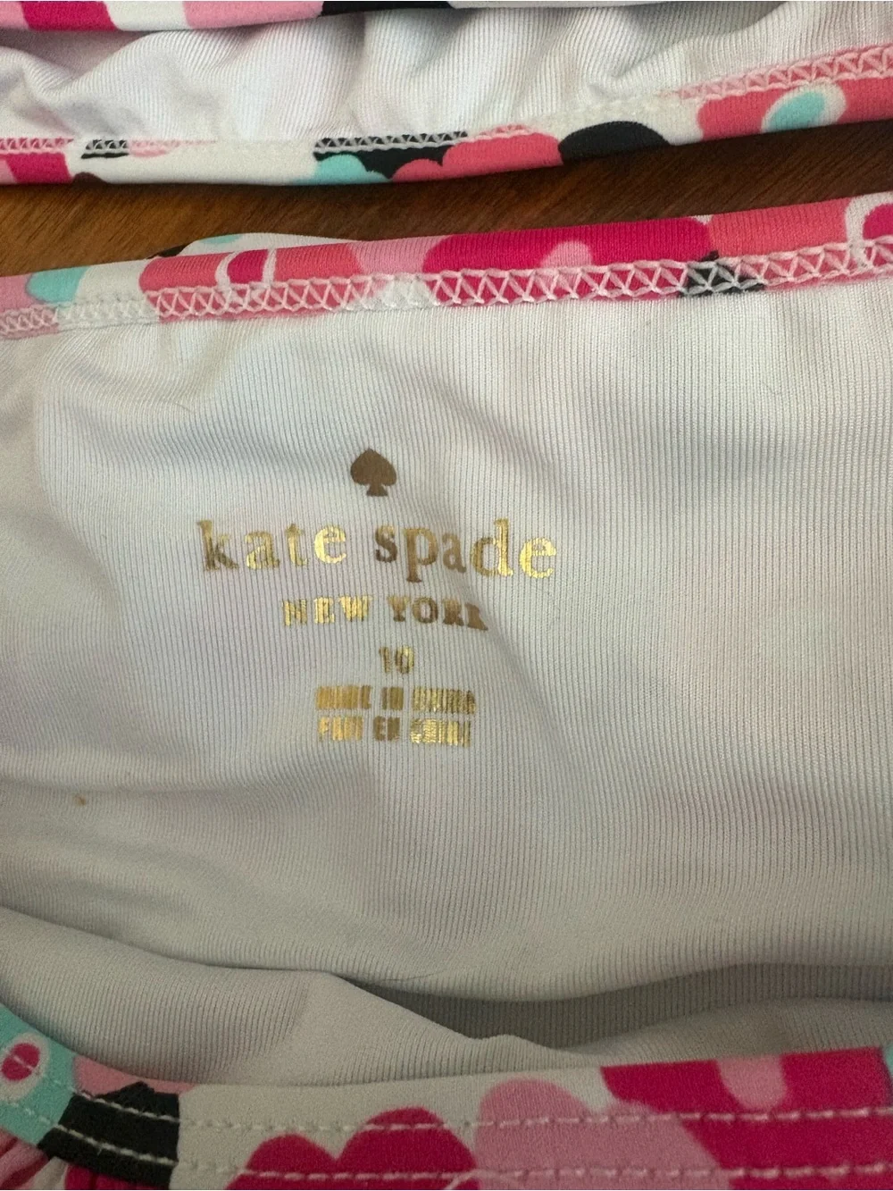 Kate Spade Pink Multi Floral Girls Two-Piece Swim Set